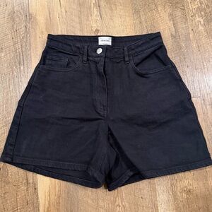 Aritzia Wilfred Free High Waist Black Shorts 2